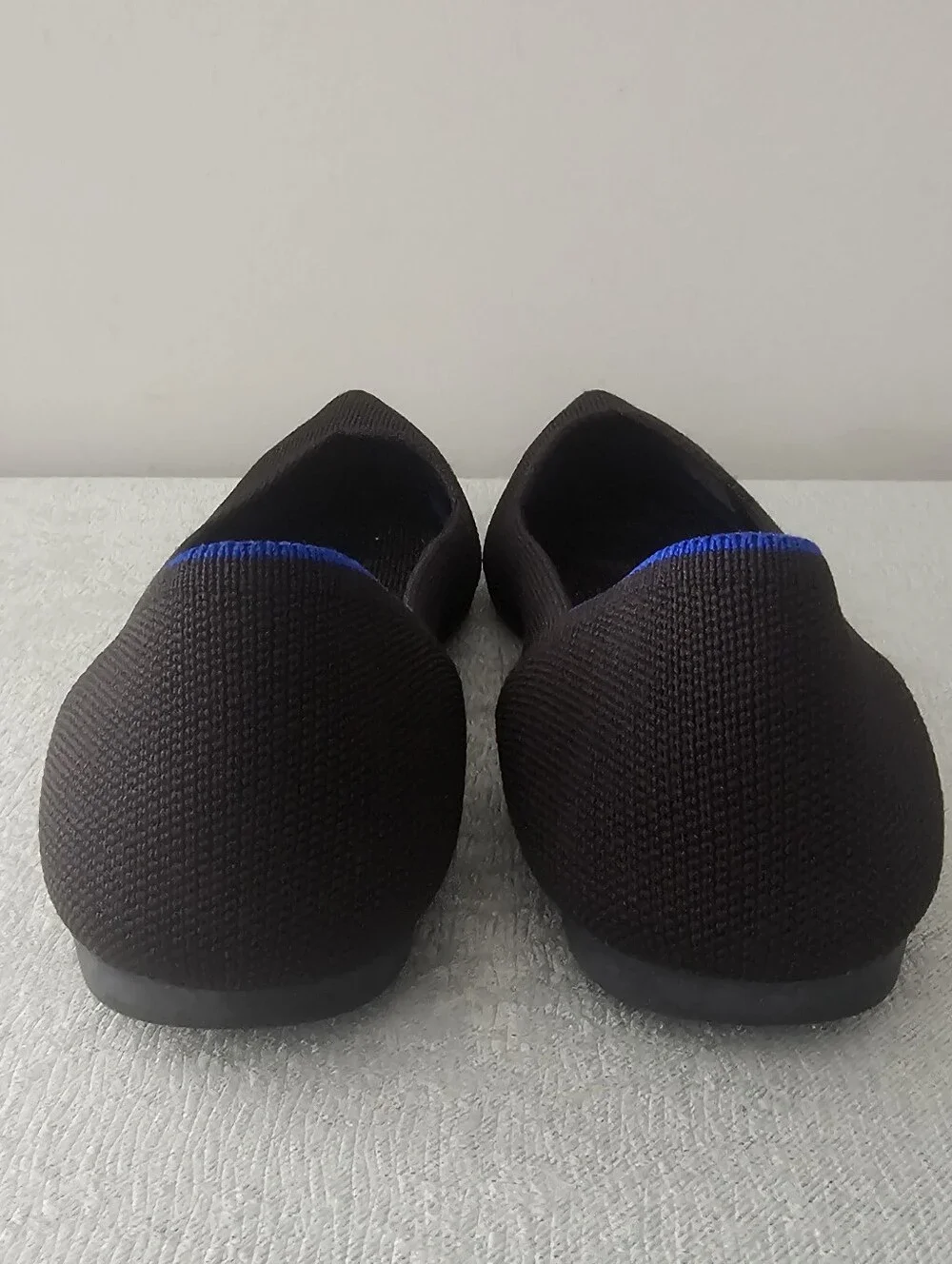 Rothy’s Womens The Point Ballet Flats Shoes Sz 8 Black Slip On Comfort Work